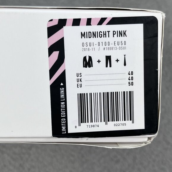 NEW OppoSuits Mens Midnight Pink Full Suit Sz 40R READ - Picture 9 of 10
